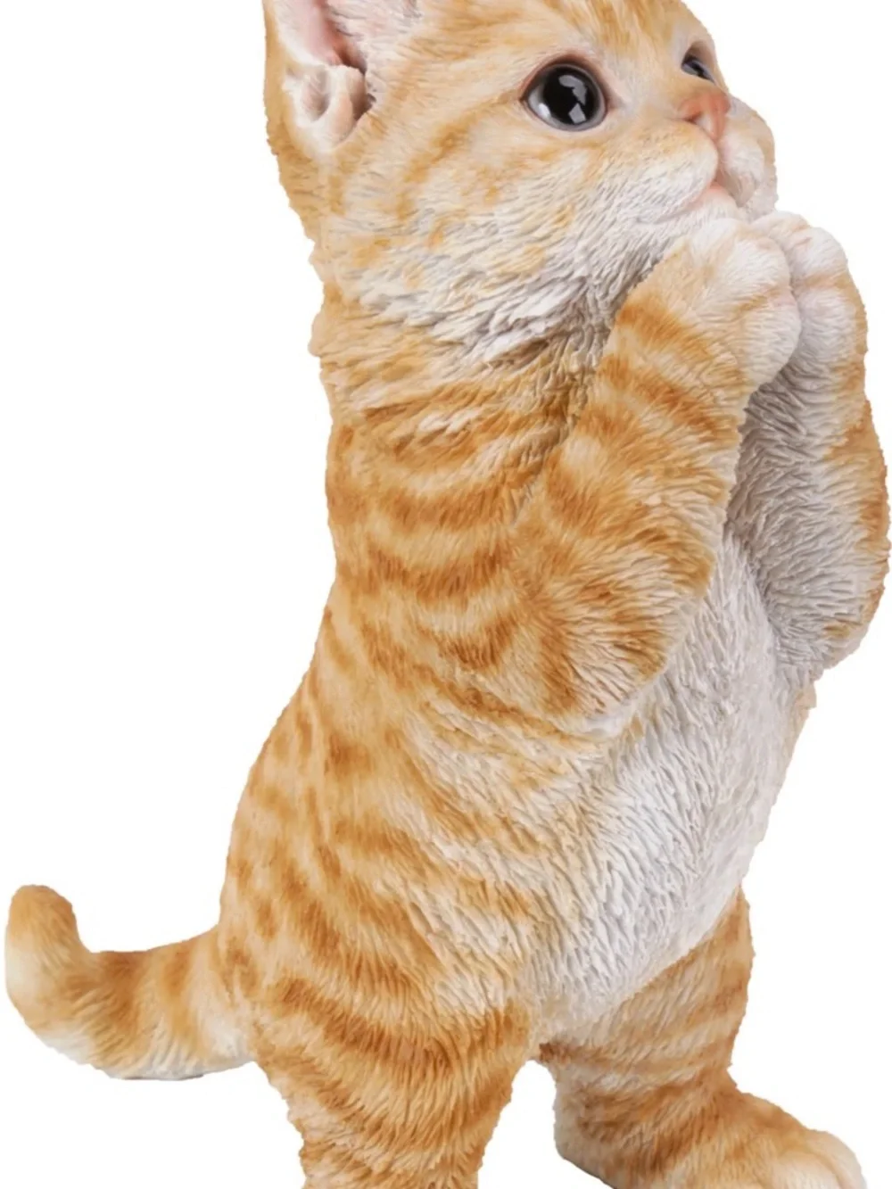 Adorable Orange Tabby Cat Toy - Cute Standing Kitten